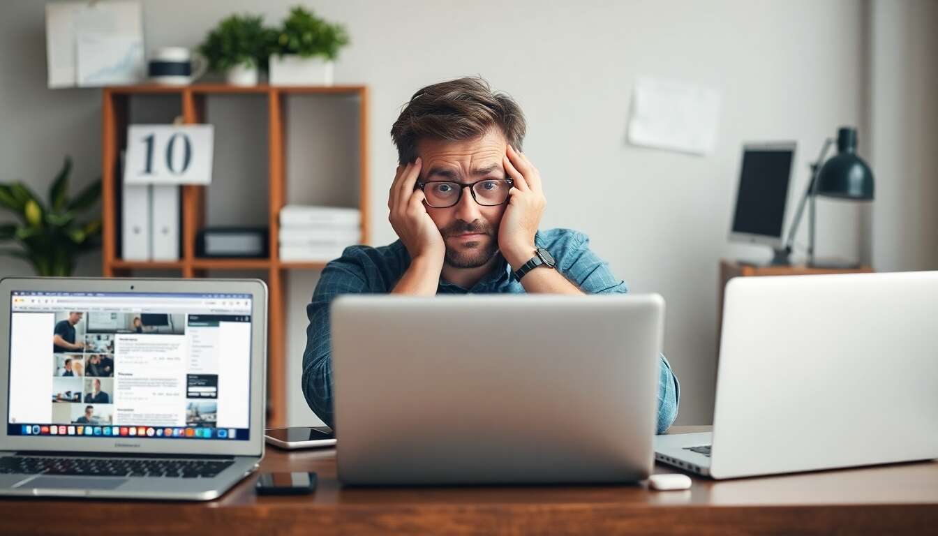 Navigation confuse et désorganisée