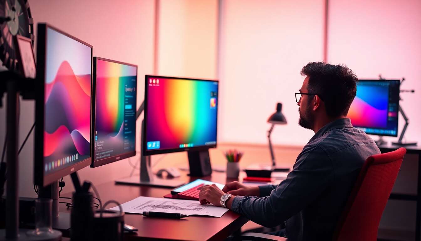 L'impact des couleurs vives et des dégradés